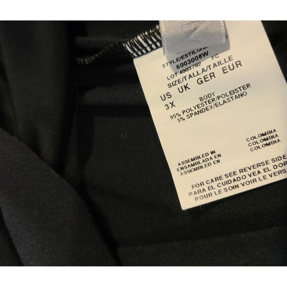 Magicsuit Plus Size 3X  BLACK Draped Swim Cover up Dress - Picture 10 of 11